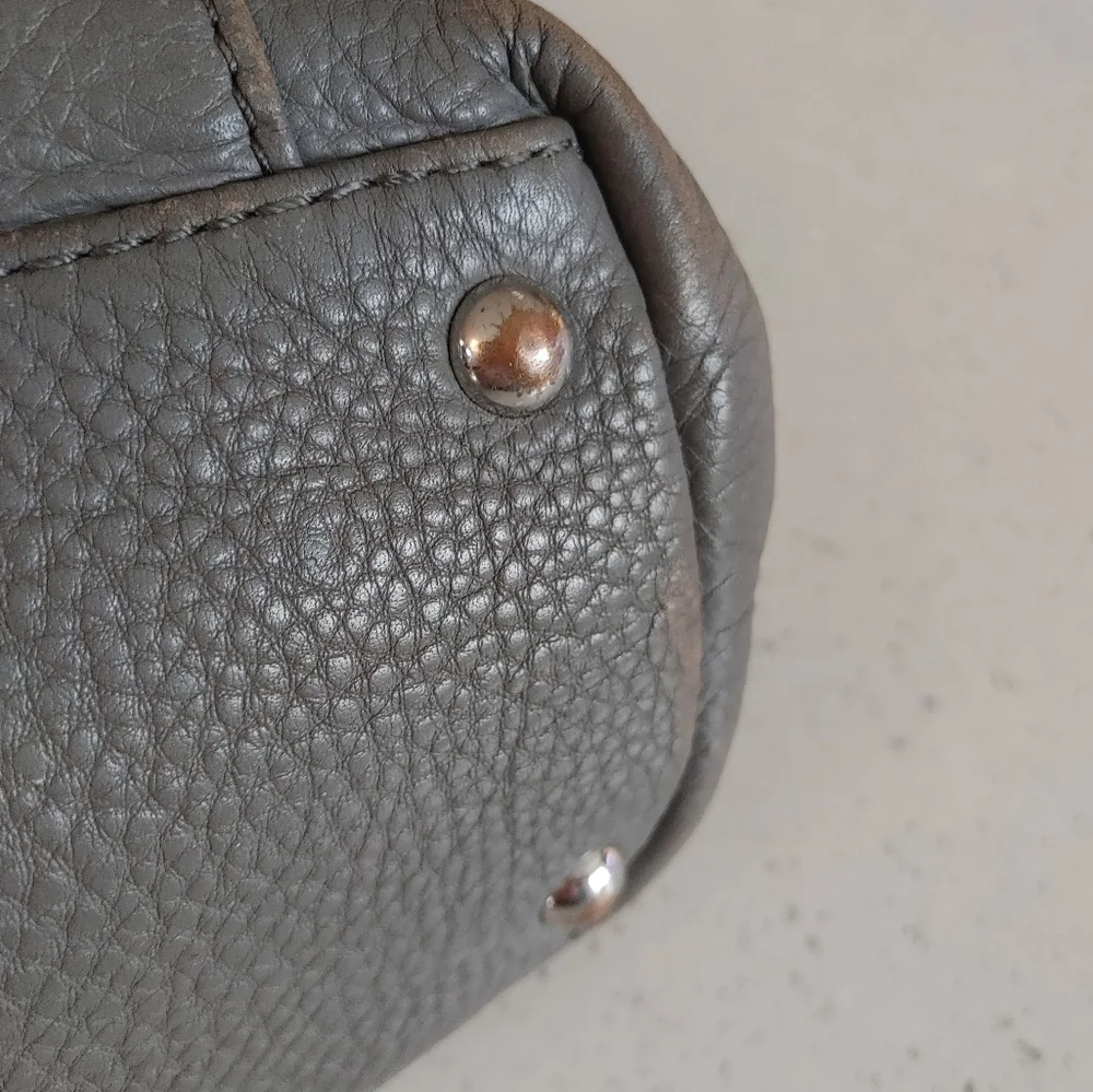 Michael Kors Grey & Cream Soft Leather Tote - Picture 10 of 16